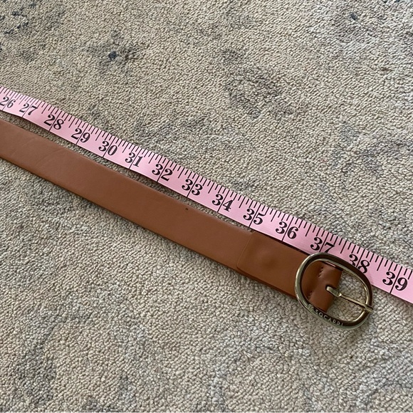 Socapri Genuine Leather Belt Made In Italy Tan Cognac Small Quiet Luxury Resort - Picture 12 of 12